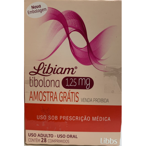 Libiam - Tibolona 1,25mg - 28 Cápsulas